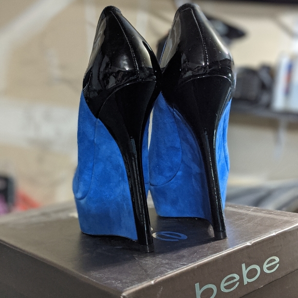 Bebe France Suede Wedge (NWB) - Picture 2 of 8